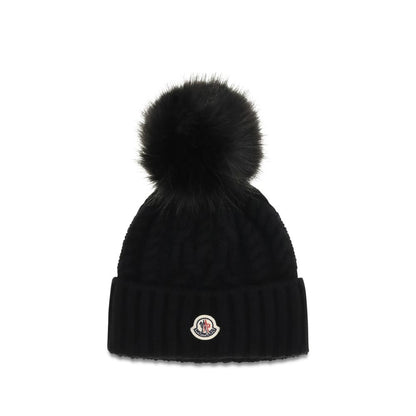 Black Wool Oves Aries Beanie
