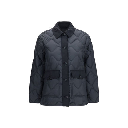 Gray Polyester Shell Jacket