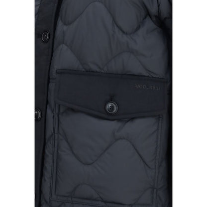 Gray Polyester Shell Jacket