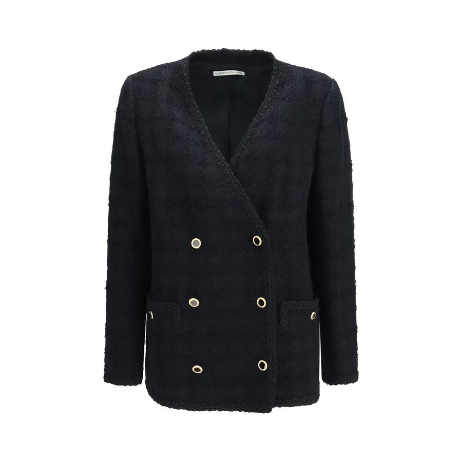 Black Cotton Full-Length Jacket