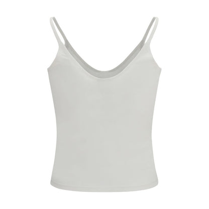 White Silk Tank Tops