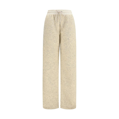 Beige Polyester Joggers (Workout Pants)