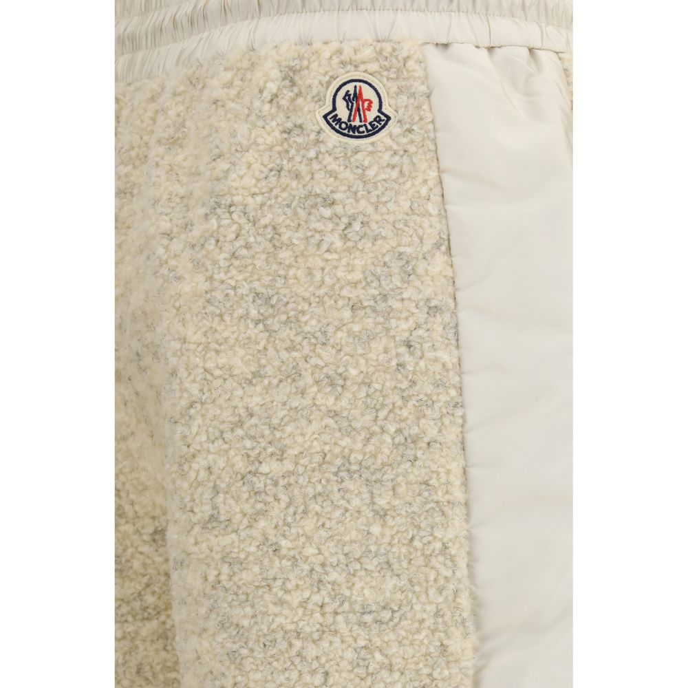 Beige Polyester Joggers (Workout Pants)