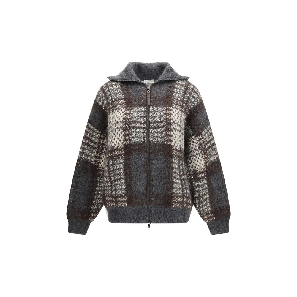 Gray Mohair Cardigan