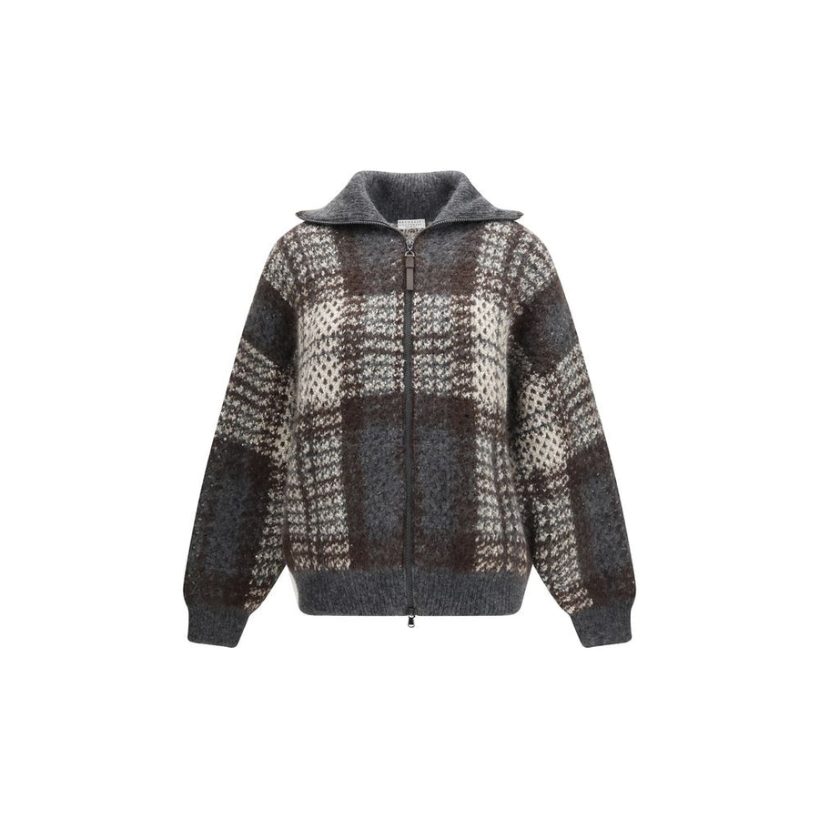 Gray Mohair Cardigan