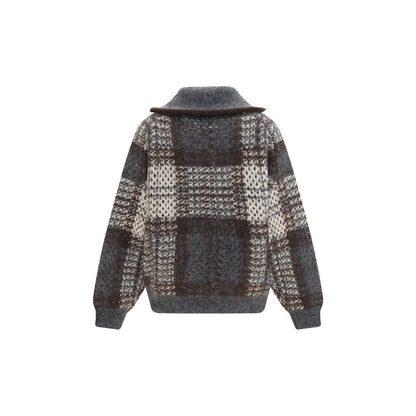 Gray Mohair Cardigan