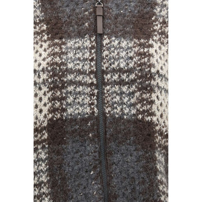Gray Mohair Cardigan