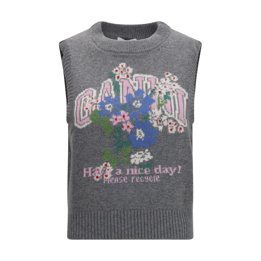 Gray Wool Oves Aries Sleeveles Sweater