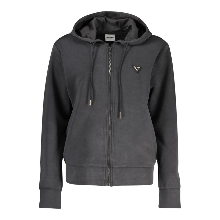 Black Polyester Women's Hoodie