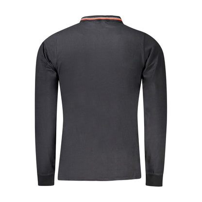 Black Cotton Men's Polo