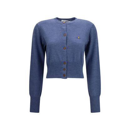 Blue Silk Cardigan