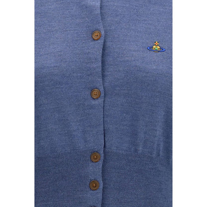 Blue Silk Cardigan
