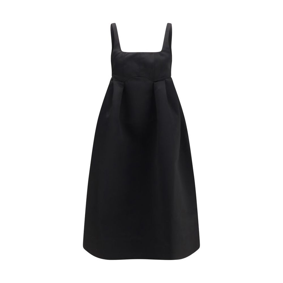 Black Polyester Casual Dress