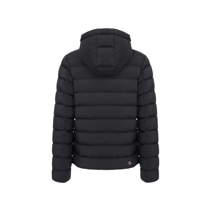Black Polyamide Full-Length Jacket