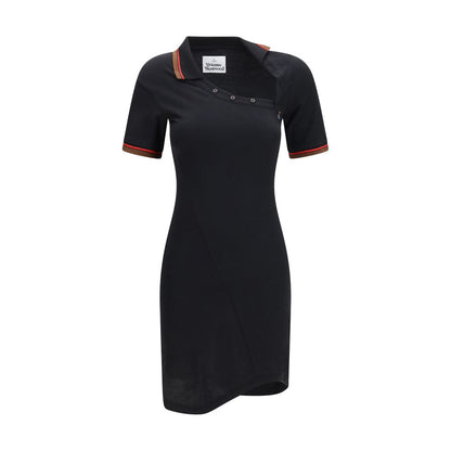 Black Cotton Casual Dress