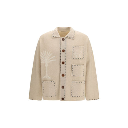 Beige Cashmere Cardigan