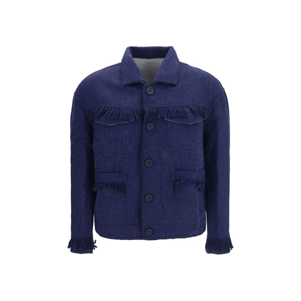 Blue Alpaca Vicugna Pacos Full-Length Jacket