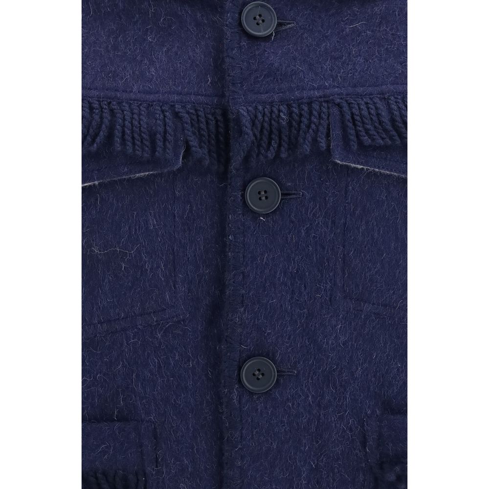 Blue Alpaca Vicugna Pacos Full-Length Jacket