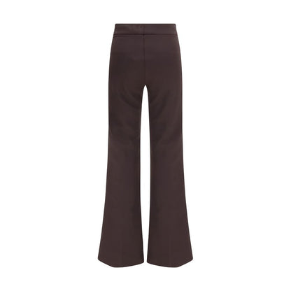 Brown Polyamide Casual Pants
