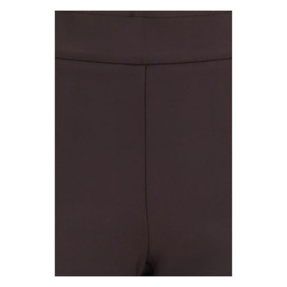 Brown Polyamide Casual Pants