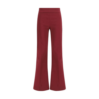 Bordeaux Viscose Casual Pants