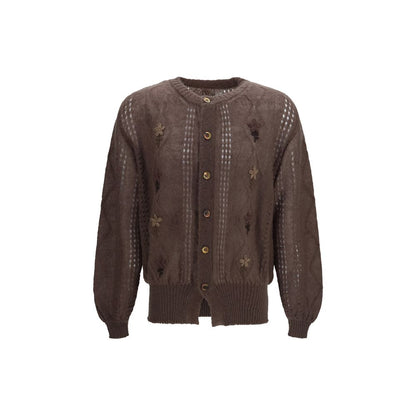 Brown Mohair Cardigan