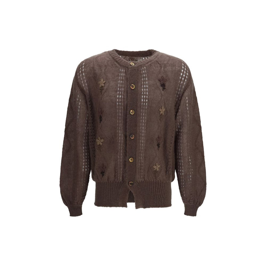 Brown Mohair Cardigan