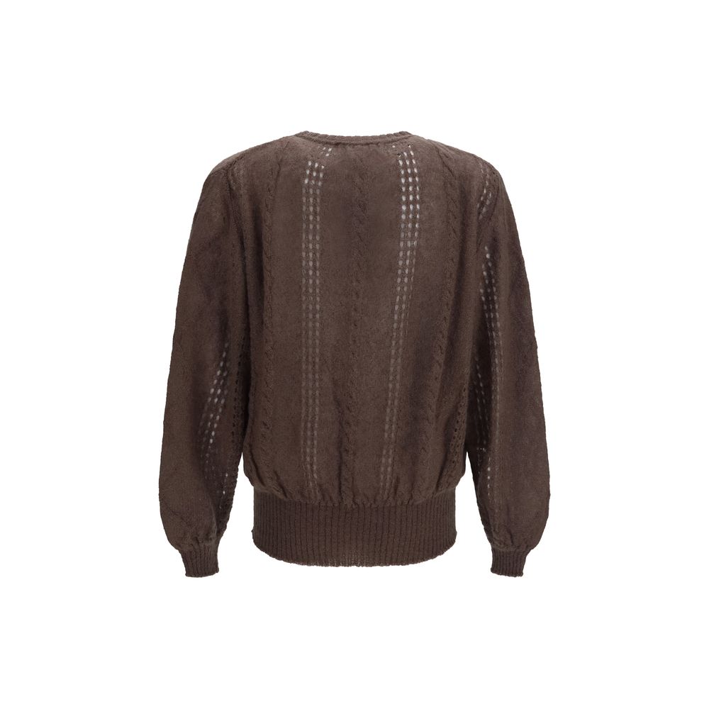 Brown Mohair Cardigan