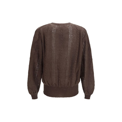 Brown Mohair Cardigan