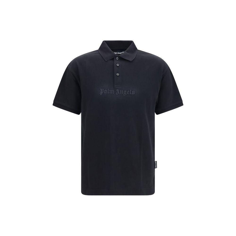 Black Cotton Polo Shirt