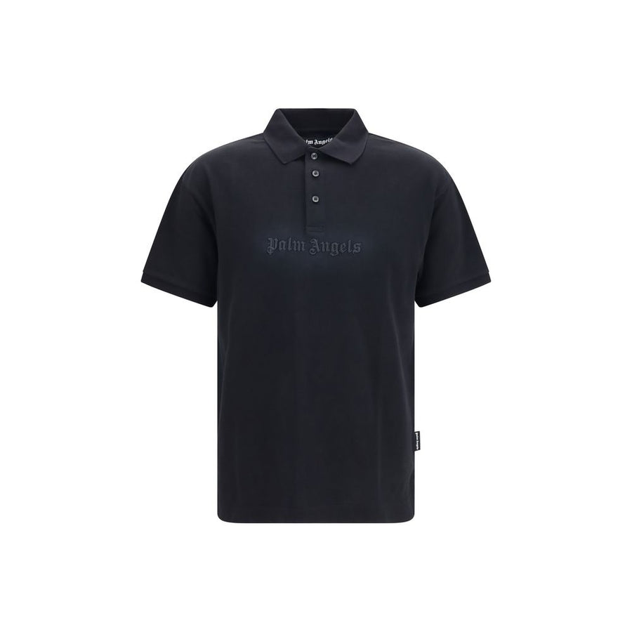 Black Cotton Polo Shirt