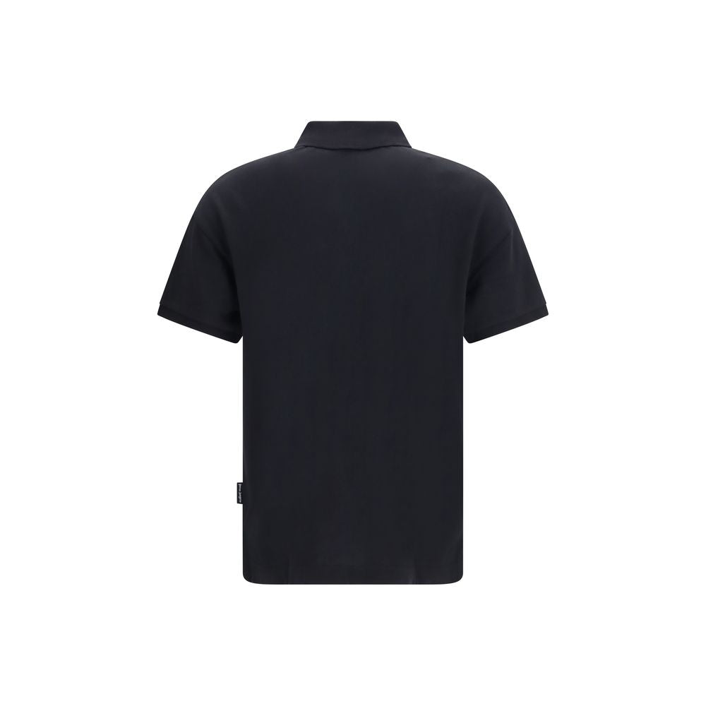 Black Cotton Polo Shirt