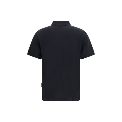 Black Cotton Polo Shirt
