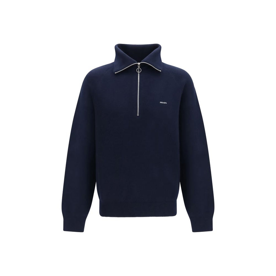 Blue Wool Oves Aries Polo Shirt