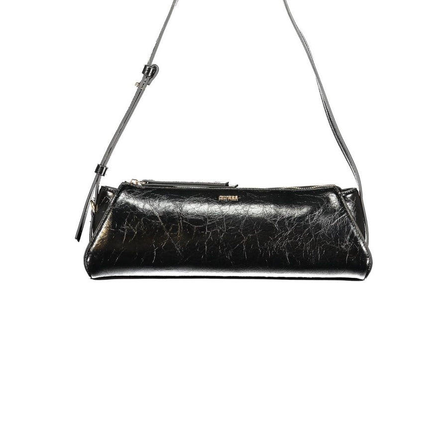 Black Polyurethane Women's Handbag