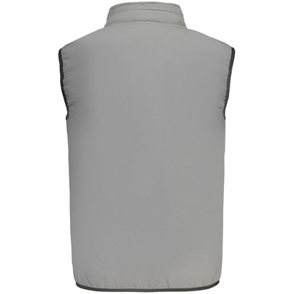 Gray Polyester Men's Vest