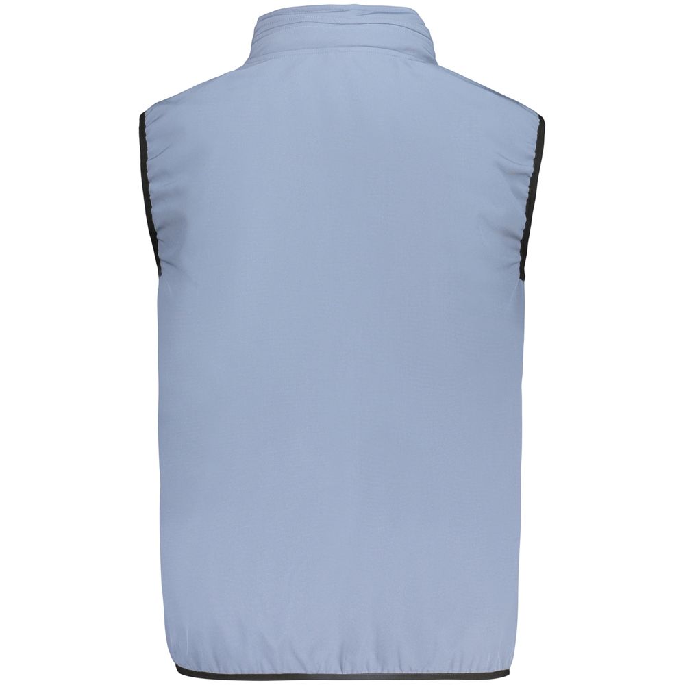 Azzurro Poliestere Mens Vest