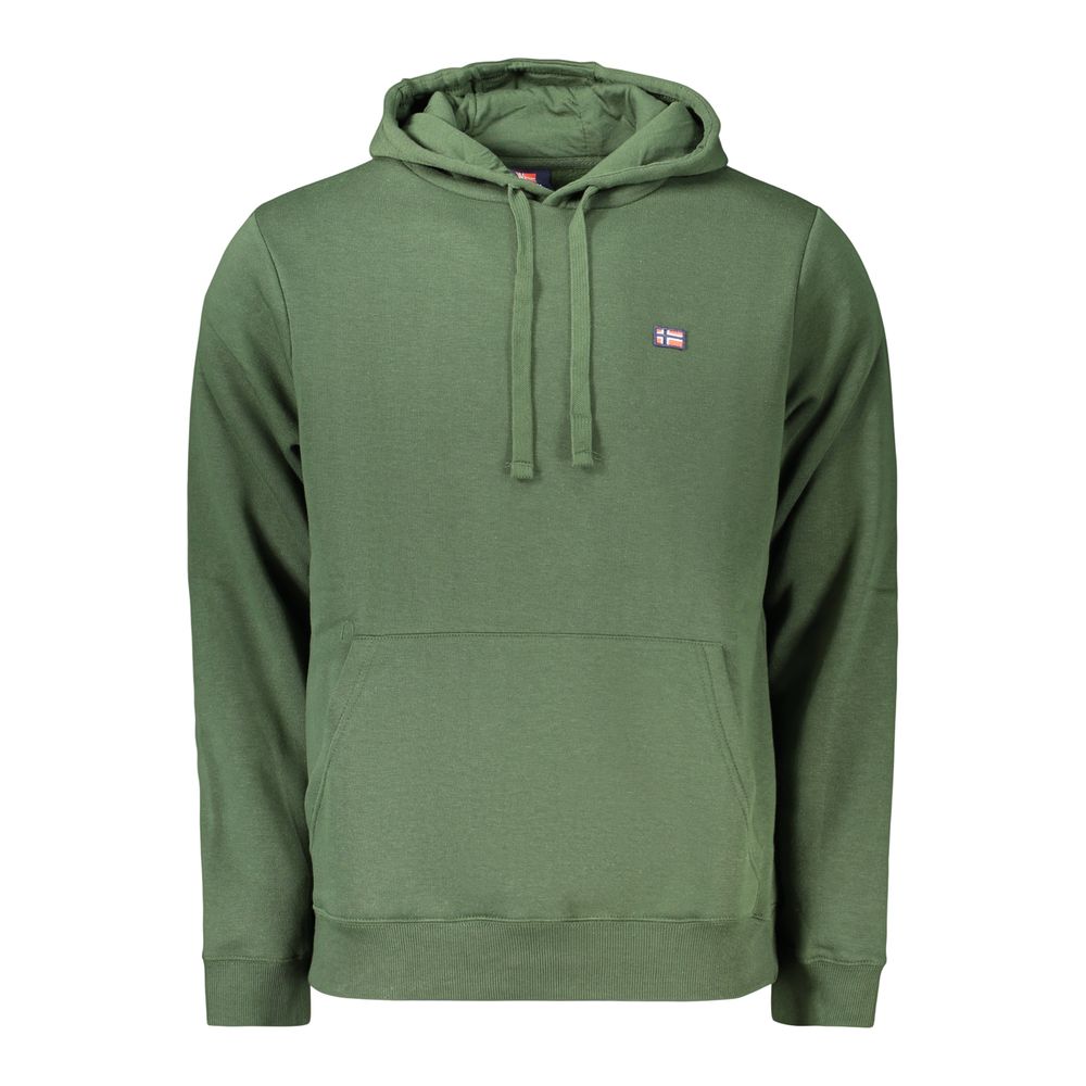 Green Cotton Mens Sweatshirt