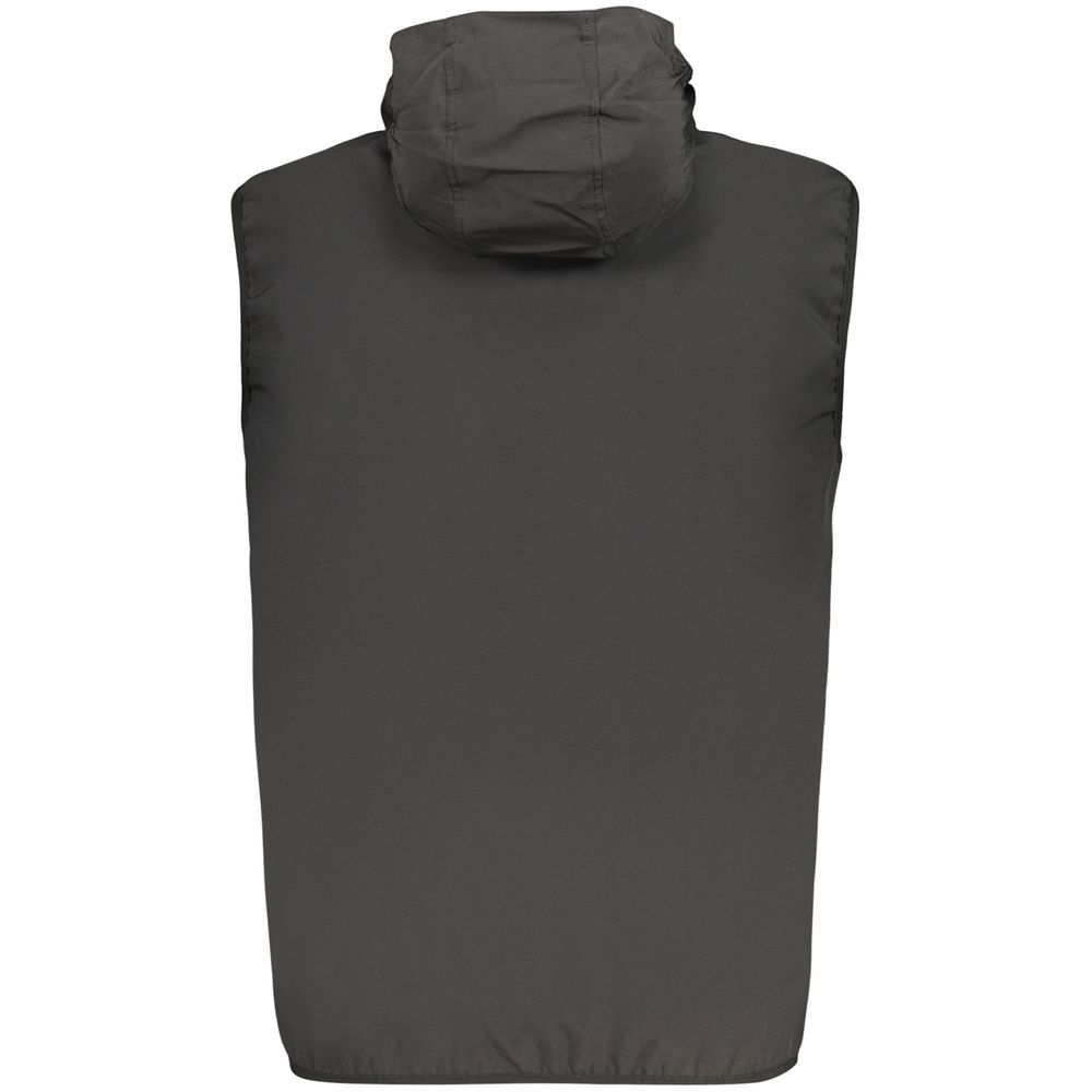 Black Polyester Mens Vest
