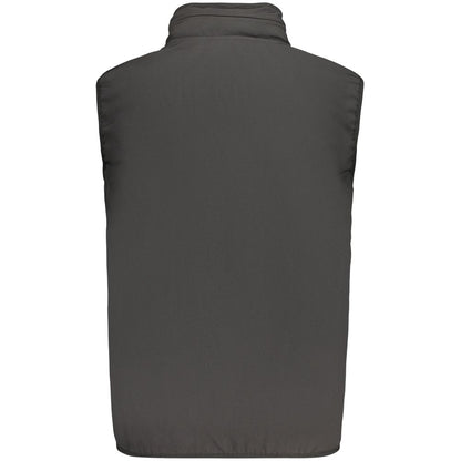 Black Polyester Mens Vest