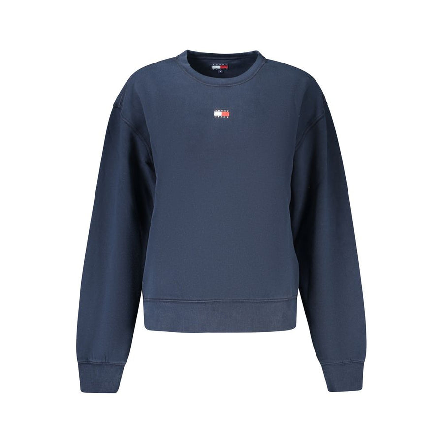 Blue Cotton Womens Sweatshirt