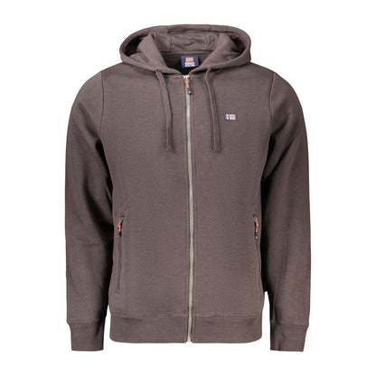 Brown Cotton Men's Sweatshirt