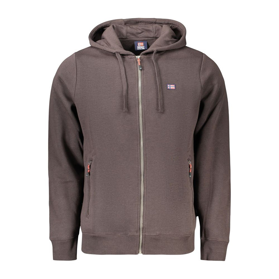 Brown Cotton Men's Sweatshirt