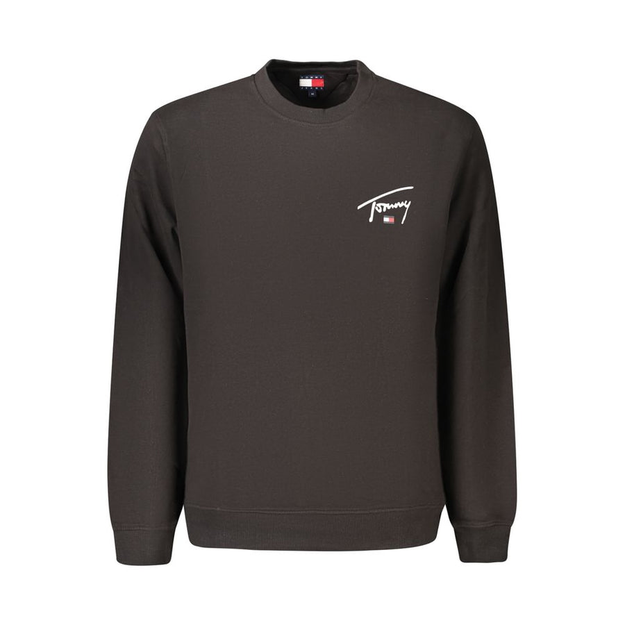 Black Cotton Men's Sweatshirt