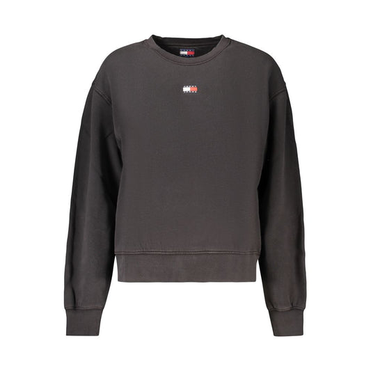 Black Cotton Women's Sweatshirt