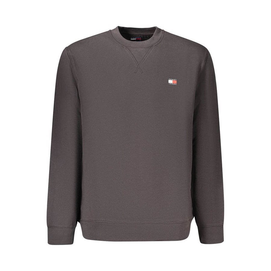 Black Cotton Menswear Sweatshirt