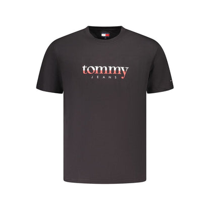 Black Cotton Mens T-Shirt