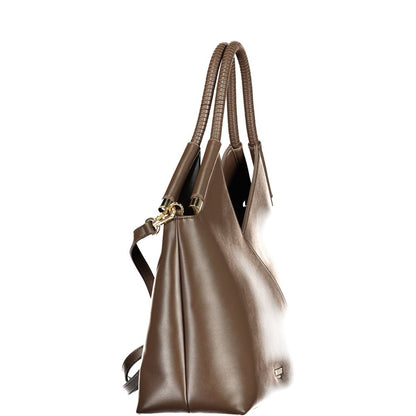 Brown Polyethylene Handbag