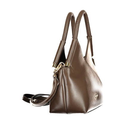 Brown Polyethylene Handbag
