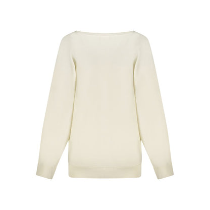 White Viscose Sweatshirt